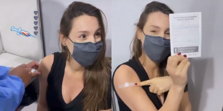 En su octavo mes de embarazo Pampita recibió vacuna contra el COVID-19: “Ya estoy protegida”