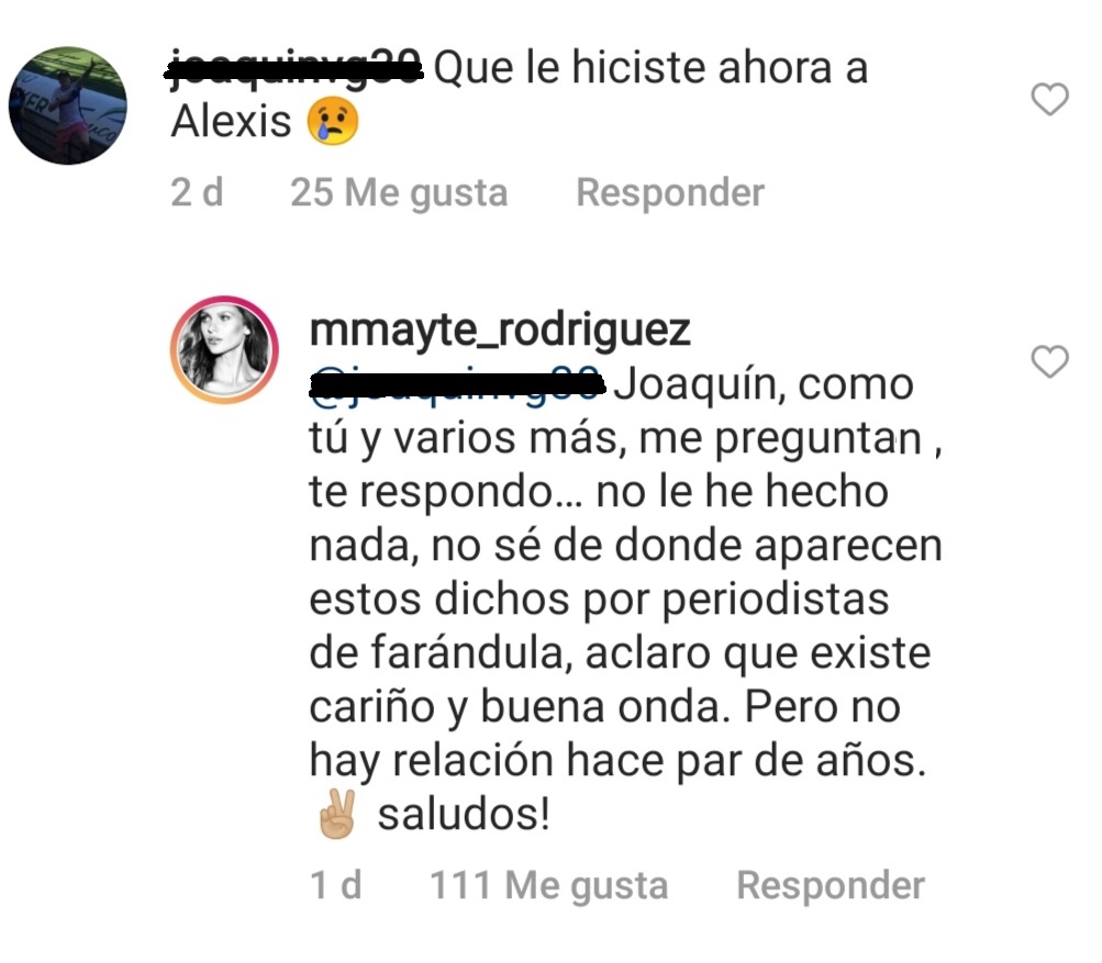 comentario Mayte Rodríguez
