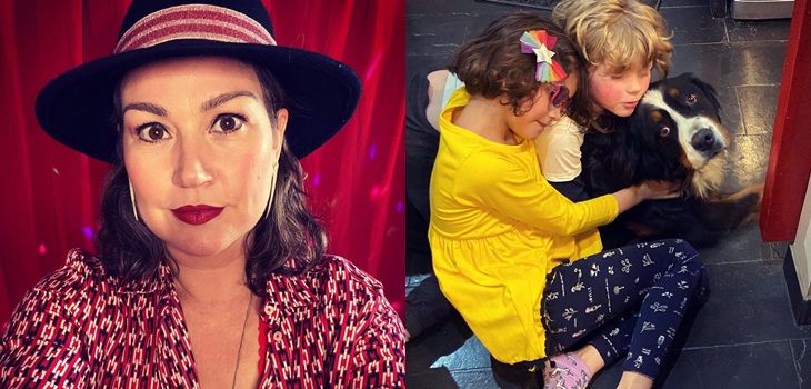 Javiera Contador hizo emotiva ceremonia para despedir a su fallecida perrita: sus hijos participaron