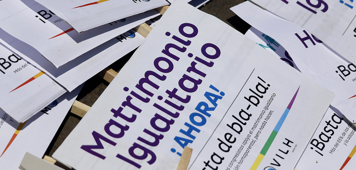 IPSOS: 65% de los chilenos cree que debe legalizarse el matrimonio igualitario