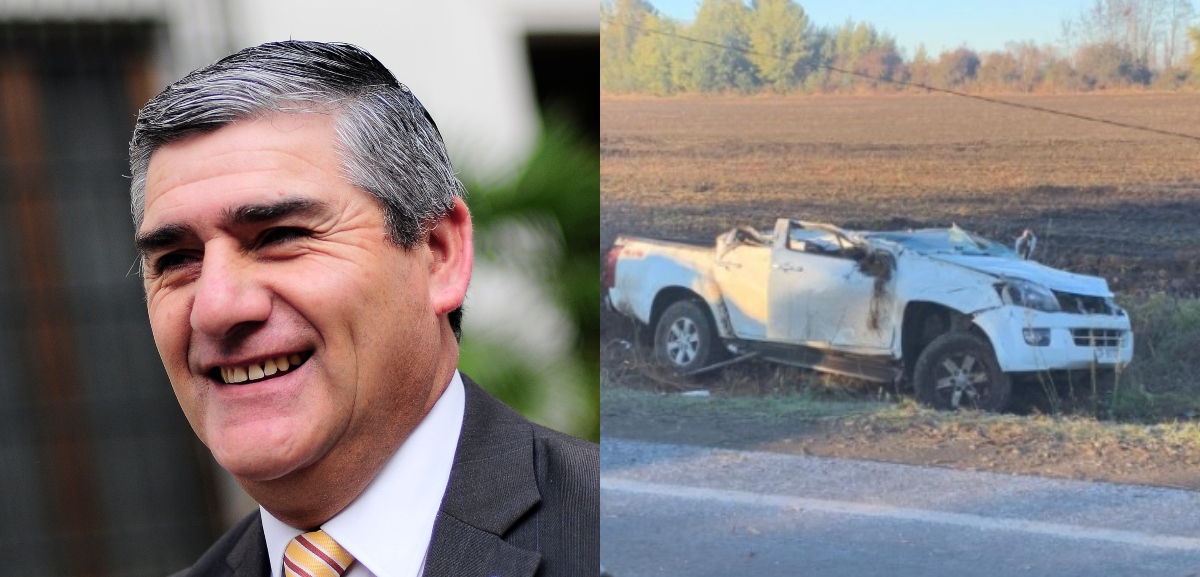 Alcalde de Coihueco en estado grave tras sufrir accidente: volcó camioneta en ruta a Chillán
