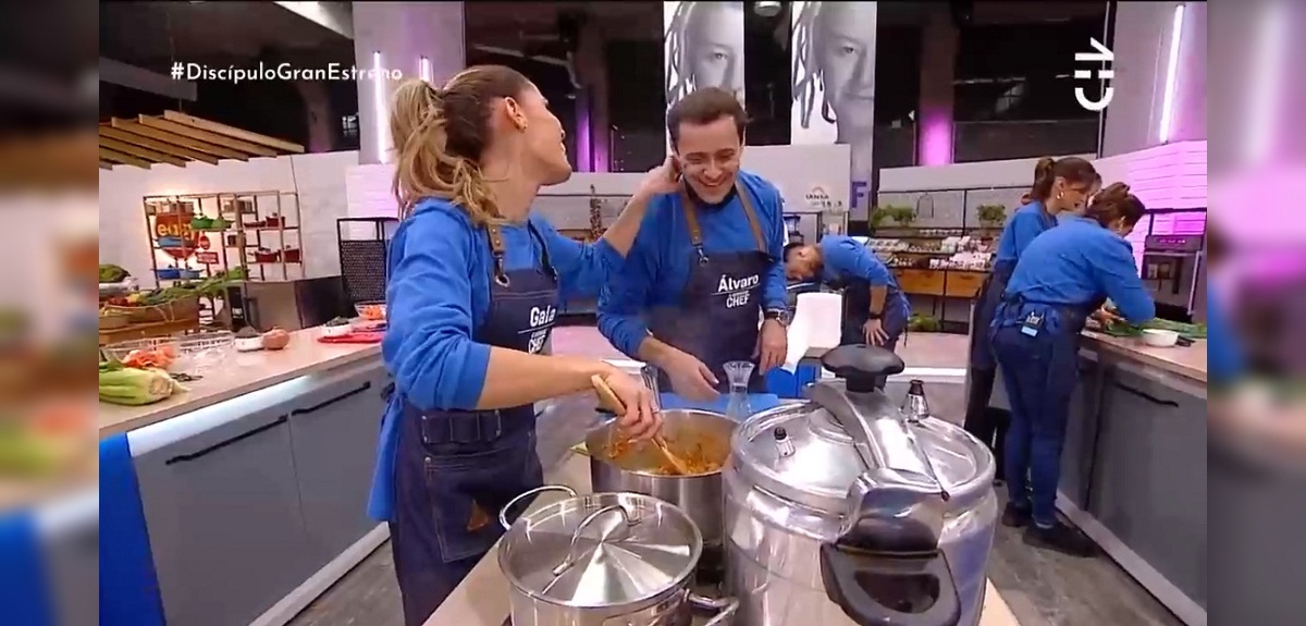 ¿Química? Gala y Álvaro Morales cautivaron al público por su complicidad en 'El Discípulo del Chef'