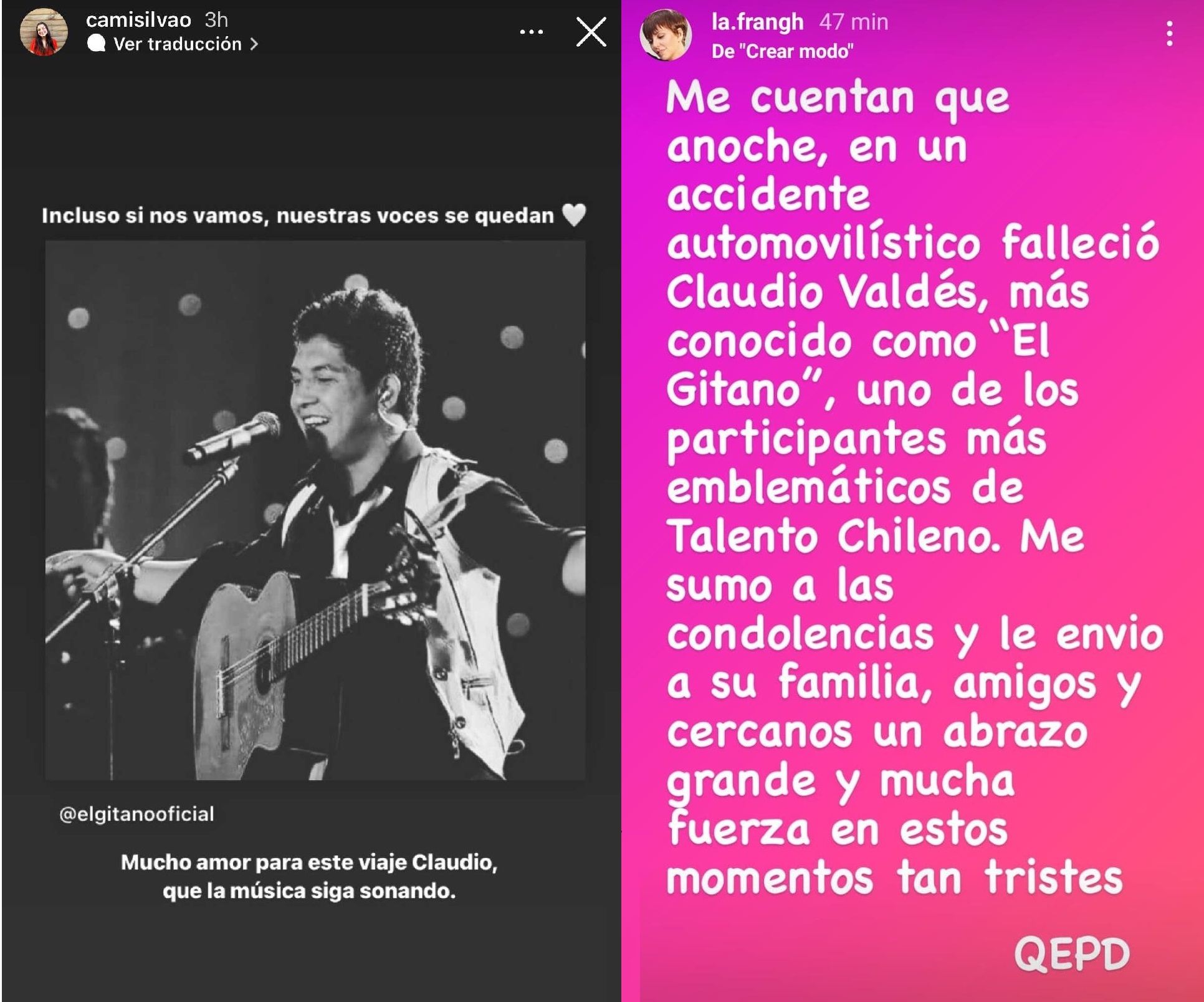 Camila Silva y Fran García-Huidobro Talento Chileno