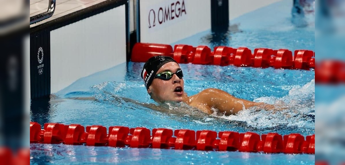 Tokio 2020: Eduardo Cisternas rompió récord nacional en 400 mts de la natación con 17 años