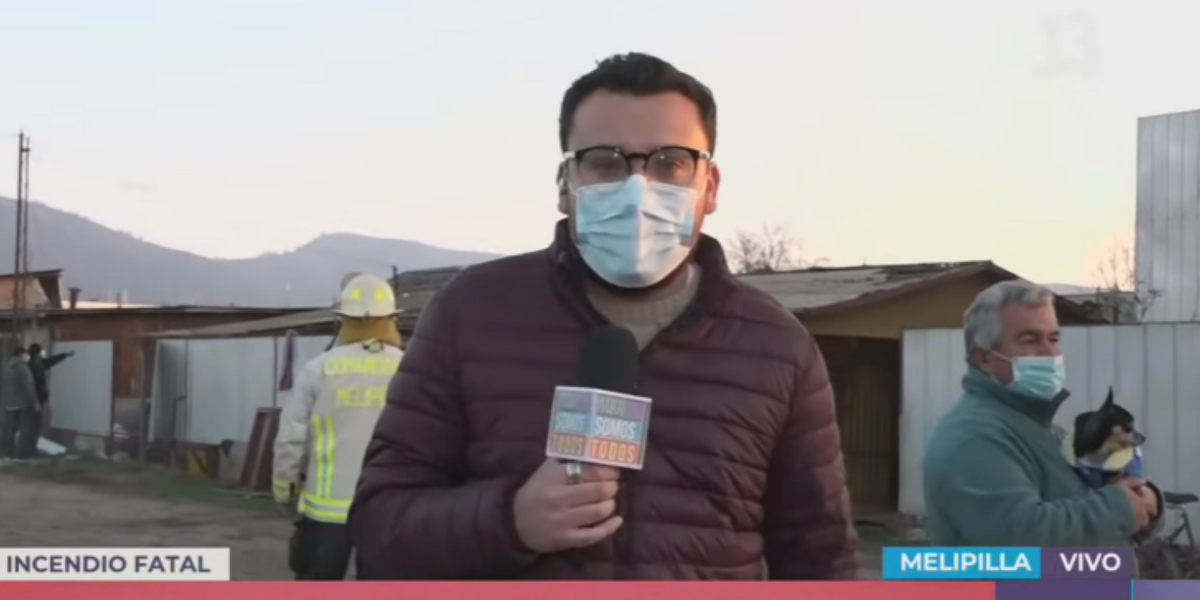 Max Collao al ayudar en incendio durante móvil de 'Aquí Somos Todos': “Mi familia estaba preocupada”