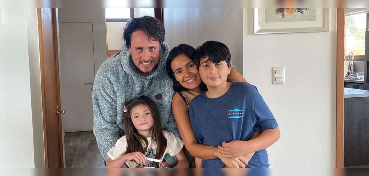 Rodrigo Wainraihgt y Dominique Gallego mostraron talento de su hija Vicenta para el esquí