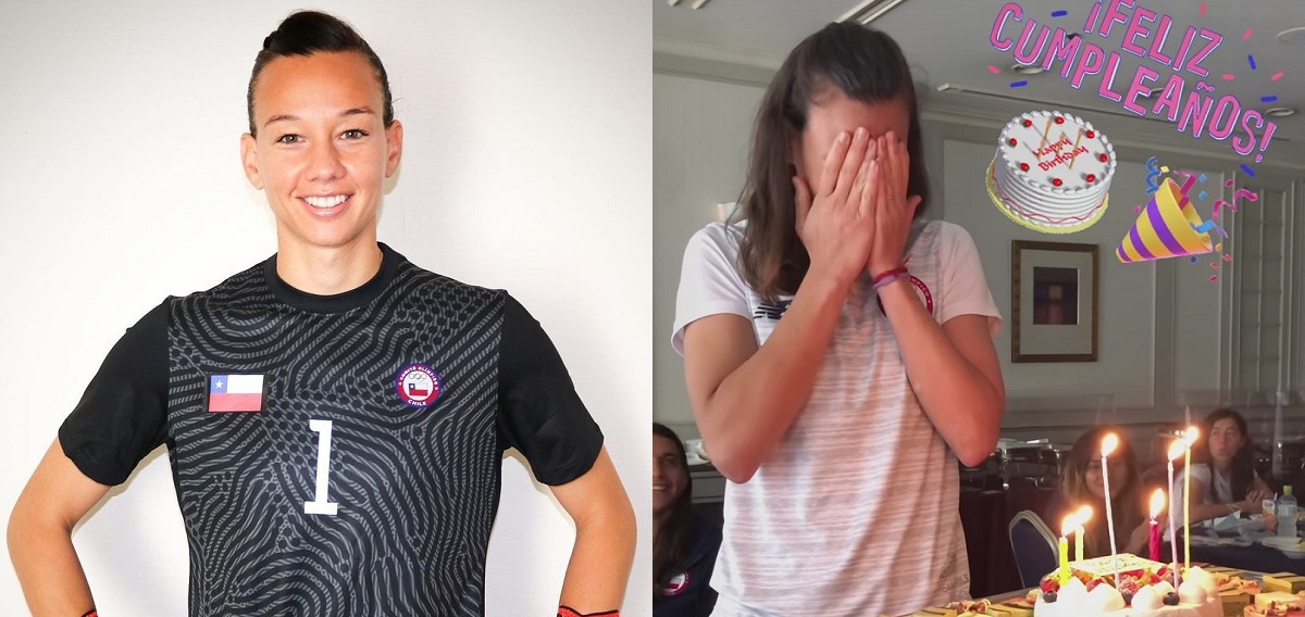 Christiane Endler cumplió 30 años durante los JJ.OO y así la festejó la 'Roja' femenina en Tokio