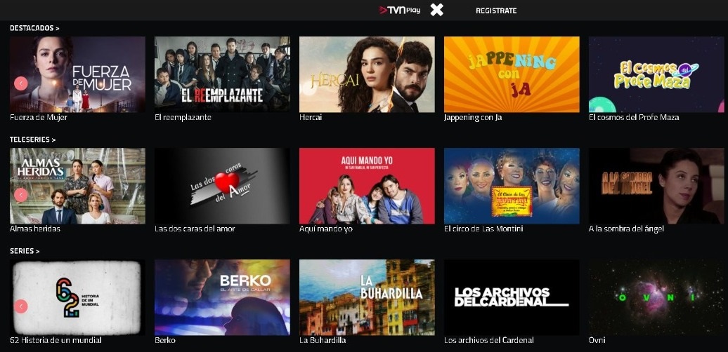 TVN lanza su nueva plataforma TVN Play: es gratuito y cuenta con más de 80 programas