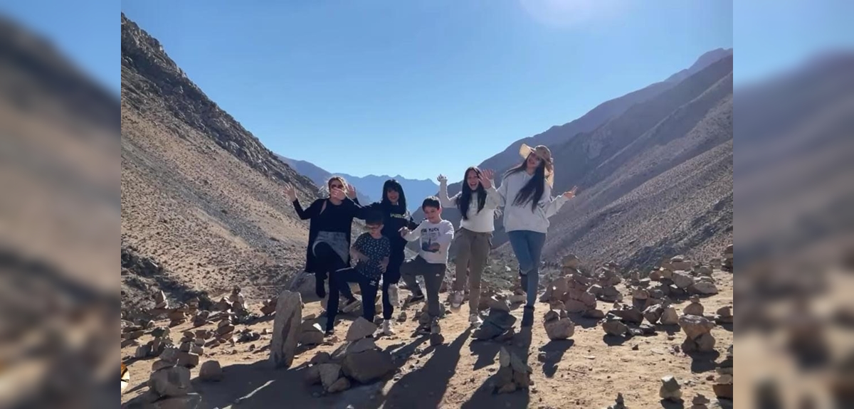 Anita Alvarado mostró cómo disfruta de las vacaciones con sus hijos en el Valle del Elqui