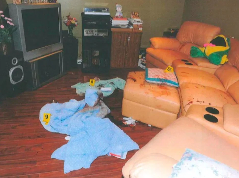 Captura | La escena del crimen en la casa de los Pan