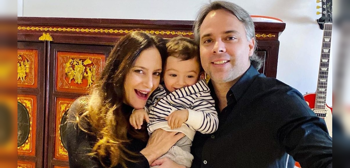Fernando González y Luciana Aymar posaron en familia ante pronta llegada de su segundo bebé