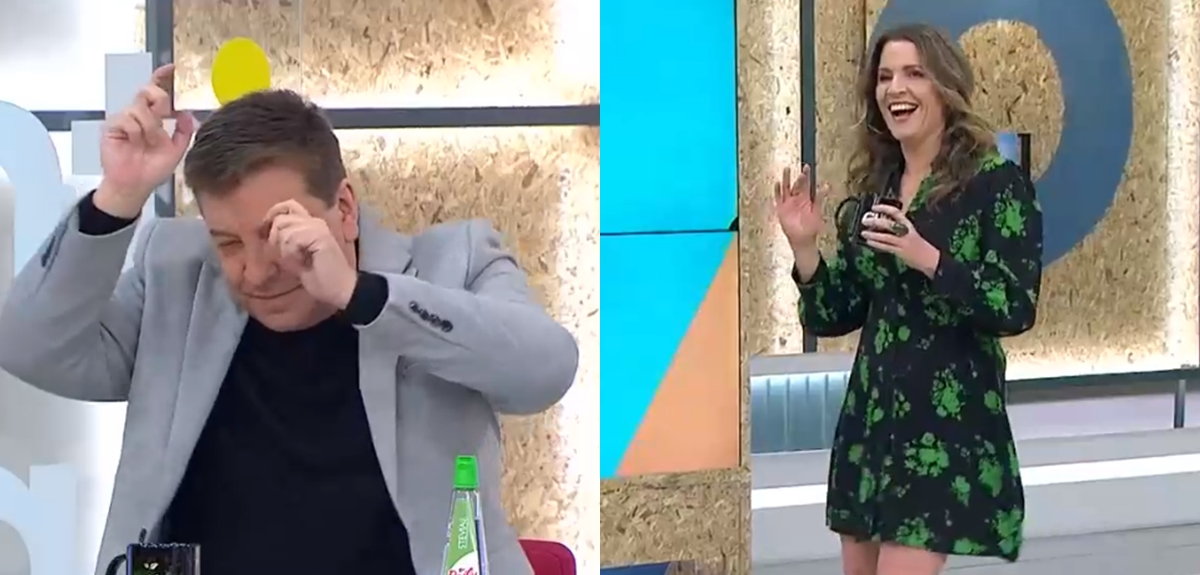 Monserrat Álvarez bailó en inicio de matinal de CHV y envió mensaje a su pareja: 