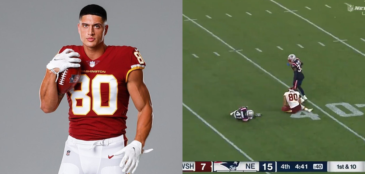 Sammys Reyes hace historia al debutar en la NFL: un rival terminó lesionado al querer taclearlo