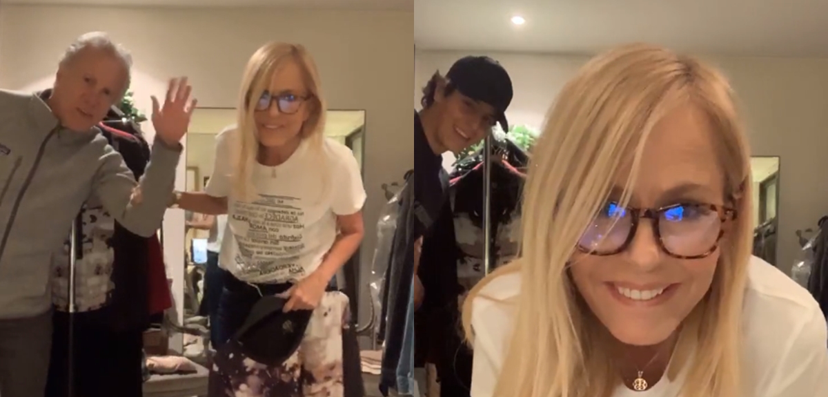 Cecilia Bolocco y su cariñosa reacción ante llegada de Pepo Daire en live: Máximo también se unió