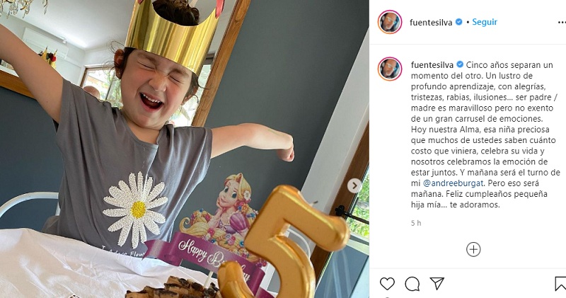 Eduardo Fuentes hija Alma