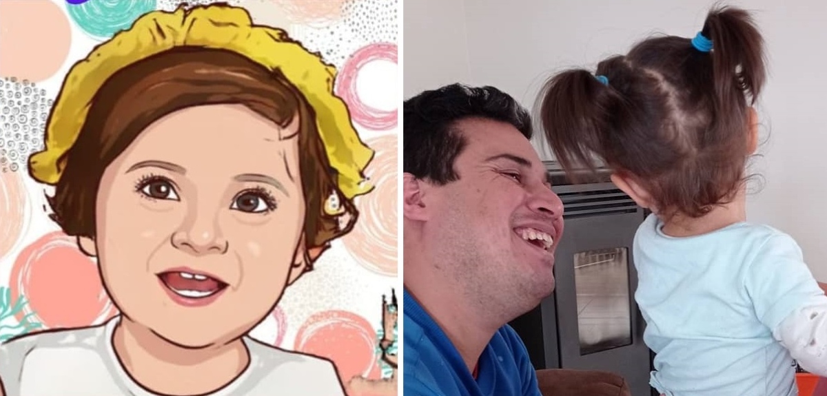 Ayudemos a Emilia: familia de Tomé inició campaña para ayudar a su hija con atrofia muscular espinal