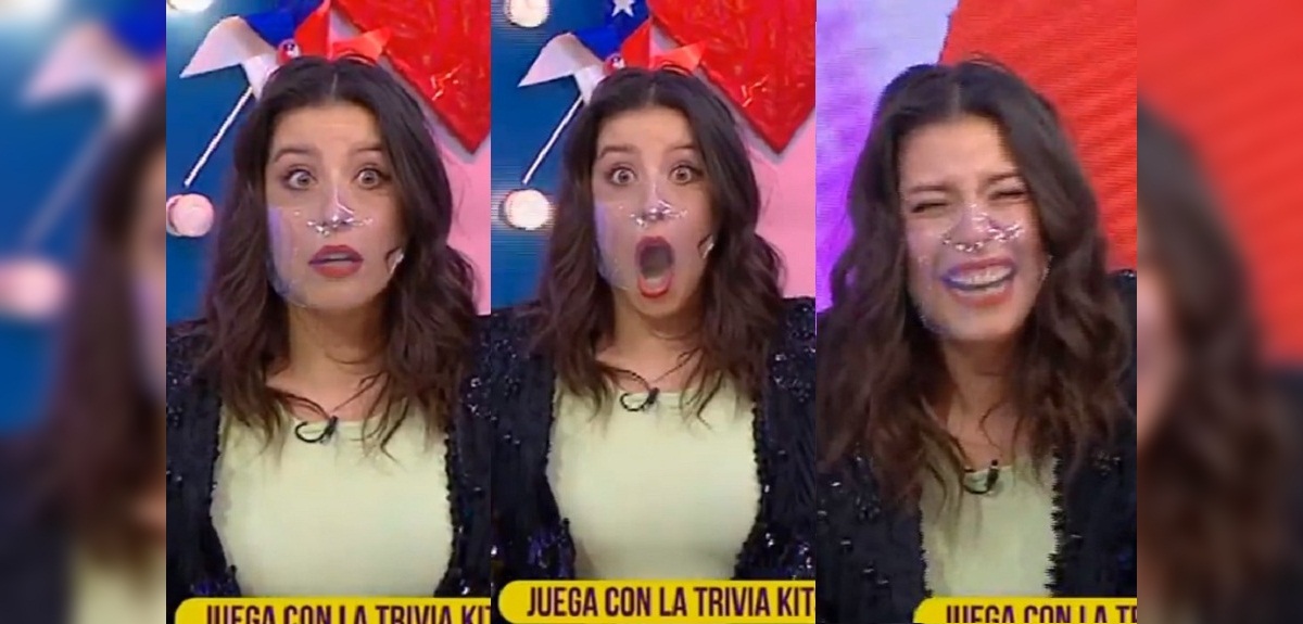 María José Quintanilla sufrió chistoso fail en La Hora de Jugar: su vestuario le jugó mala pasada