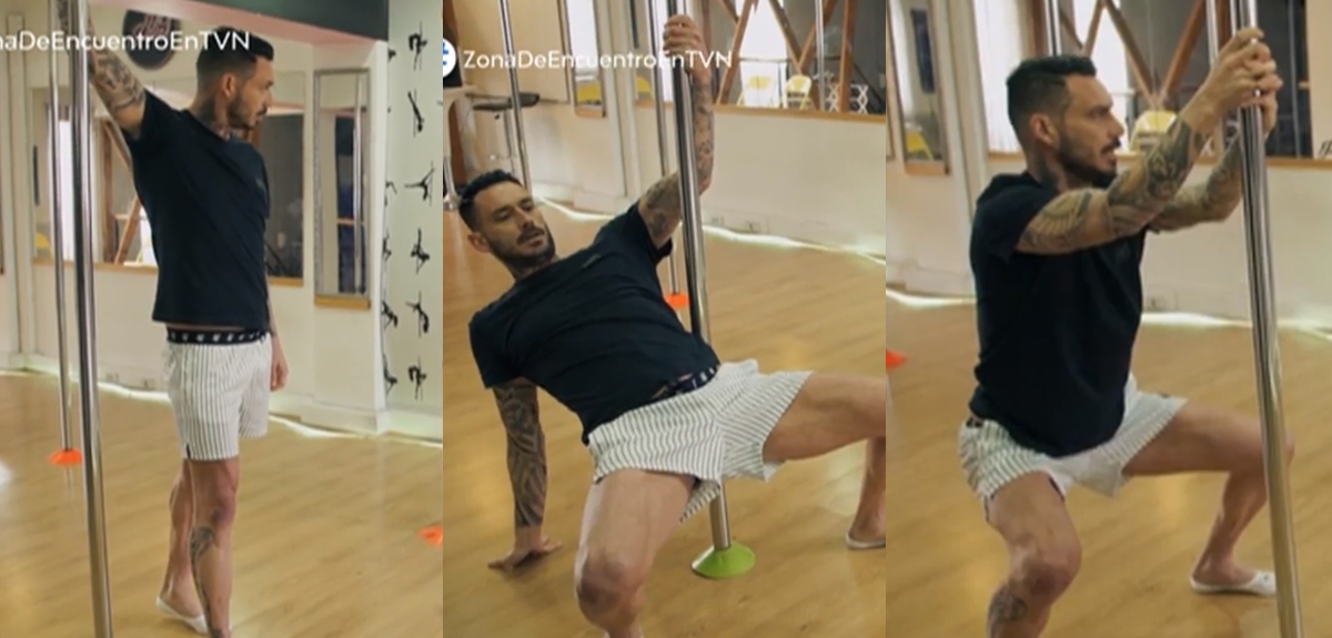 Mauricio Pinilla se lució en lección para bailar el caño en Zona de Encuentro: recibió elogios