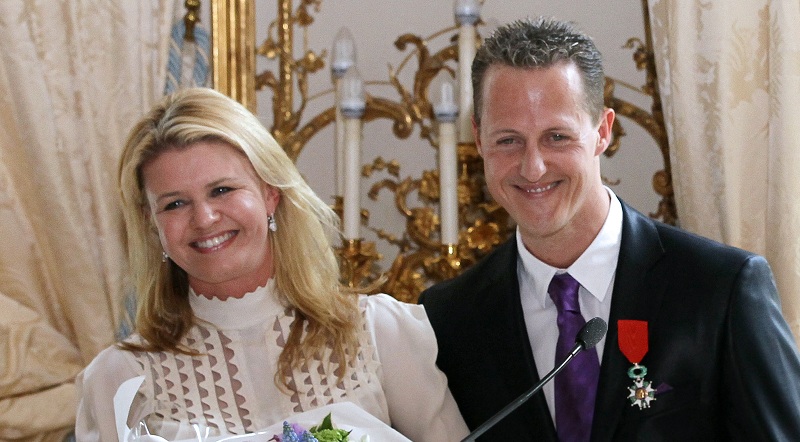 michael schumacher y su esposaa corinna