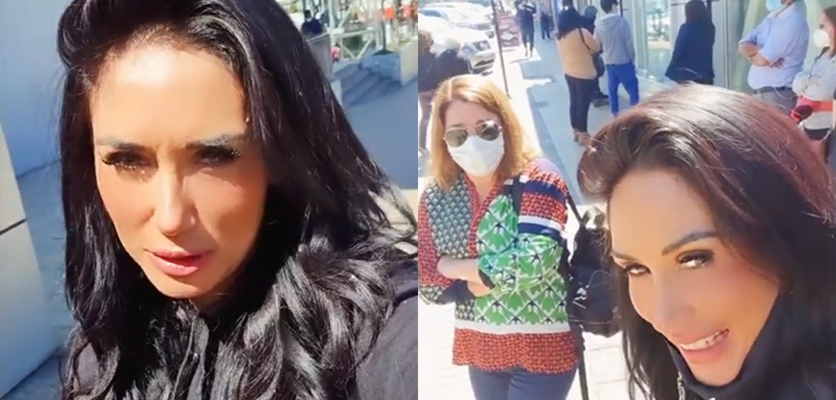 Pamela Díaz bromeó con cobro de pensión alimenticia en fila del banco: 