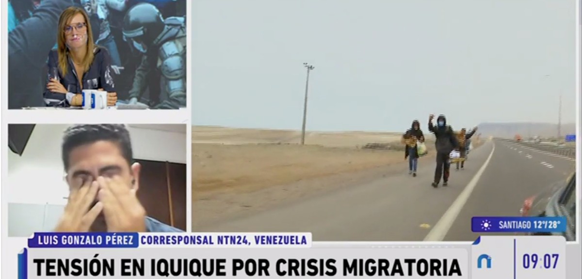 Periodista venezolano se emocionó hasta las lágrimas en 'Mucho Gusto' por crisis migratoria