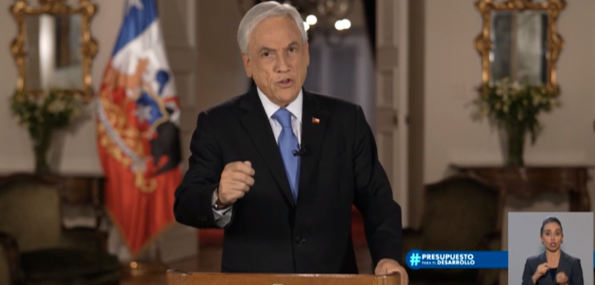 Presidente Piñera presentó proyecto de ley de Presupuestos 2022: será de 82 mil millones de dólares
