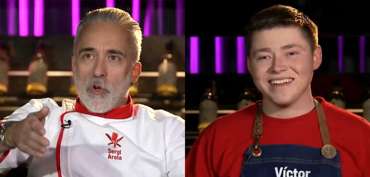 La cómica reacción de Víctor Díaz ante reto de Sergi Arola en El Discípulo del Chef: 