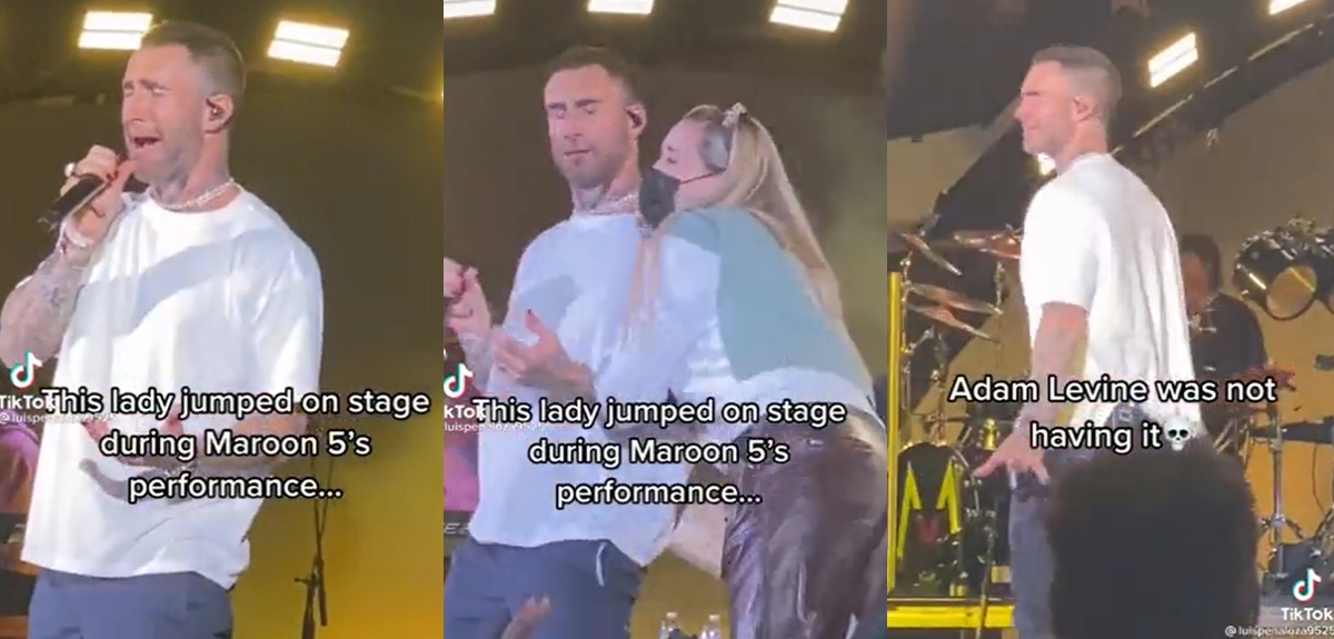 Adam Levine generó opiniones divididas tras rechazar a fan que se subió al escenario en su concierto