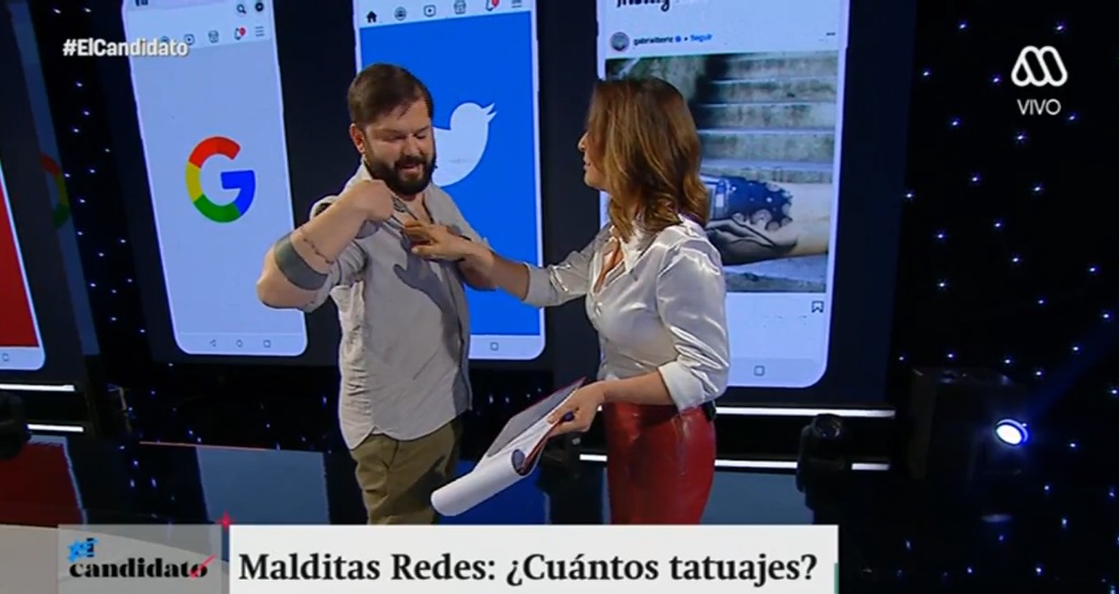 El candidato Gabriel Boric