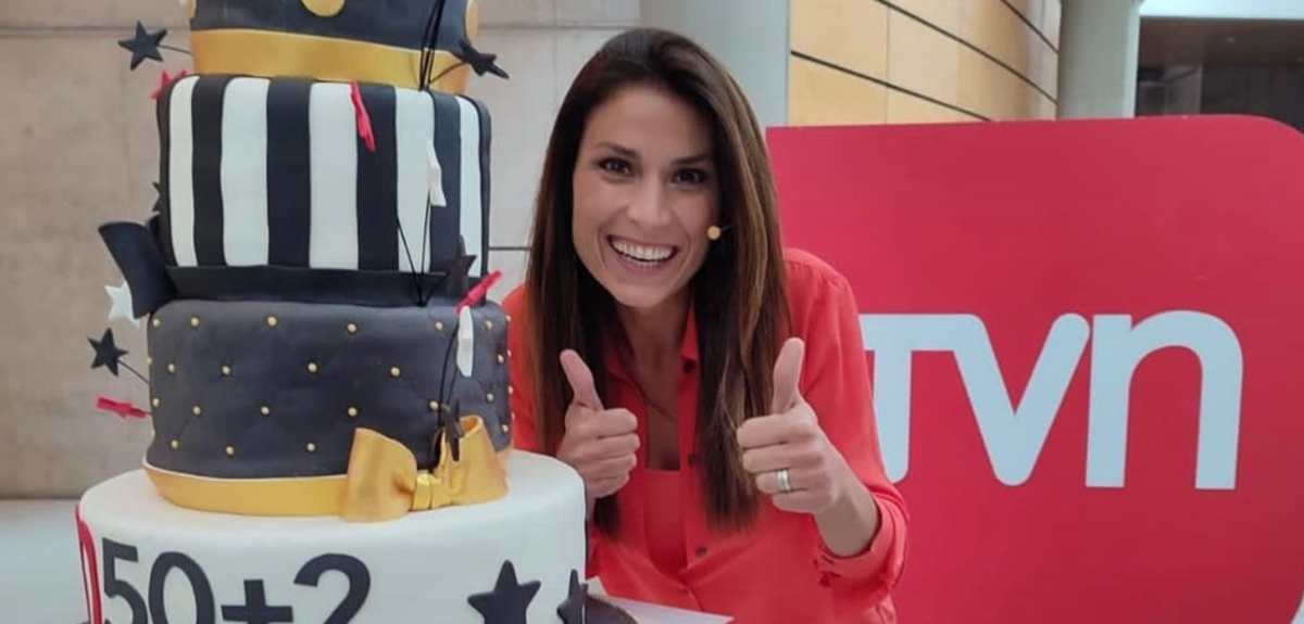 De fiesta: Carola Escobar fue víctima de bromas en matinal por video suyo en el aniversario de TVN