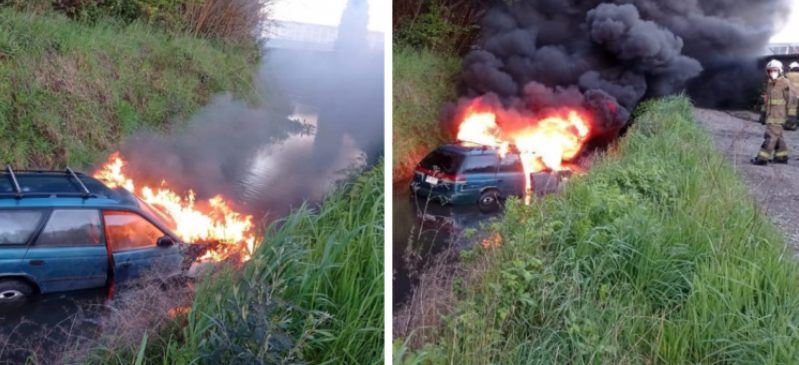 Vergonzoso actuar: conductor agrede y amenaza a Cuerpo de Bomberos de Temuco tras haberlo rescatado