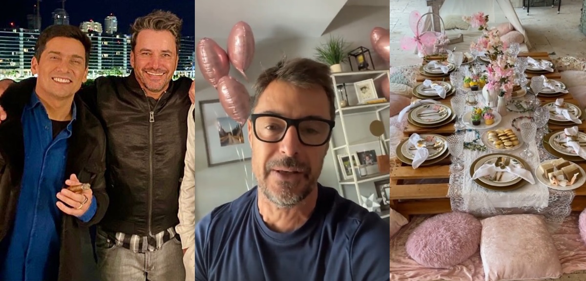 La tierna escena de Douglas y Rafa Araneda en el cumpleaños 'de hadas' de hija de Giancarlo Petaccia