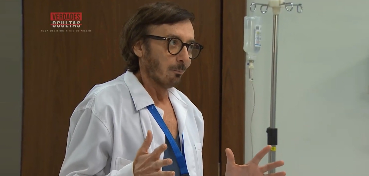 Actor detrás del médico de Martina cuenta cómo llegó a 'Verdades Ocultas'