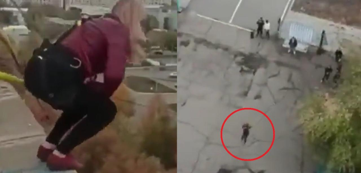Joven madre de 3 hijos murió tras fallido salto en bungee en Kazajstán: cayó desde 25 metros