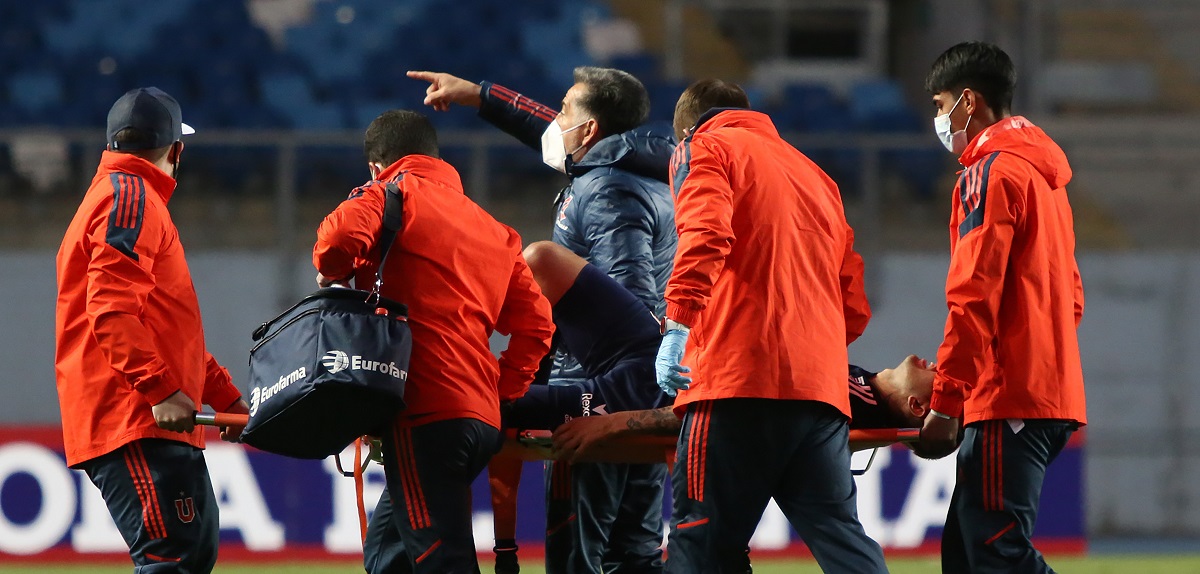 Nahuel Luján sufrió escalofriante lesión en partido de la 'U' con Antofagasta: 