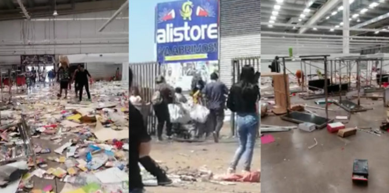 Se llevaron todo y vuelven por más: impactante video desde dentro de saqueo a tienda en San Bernardo