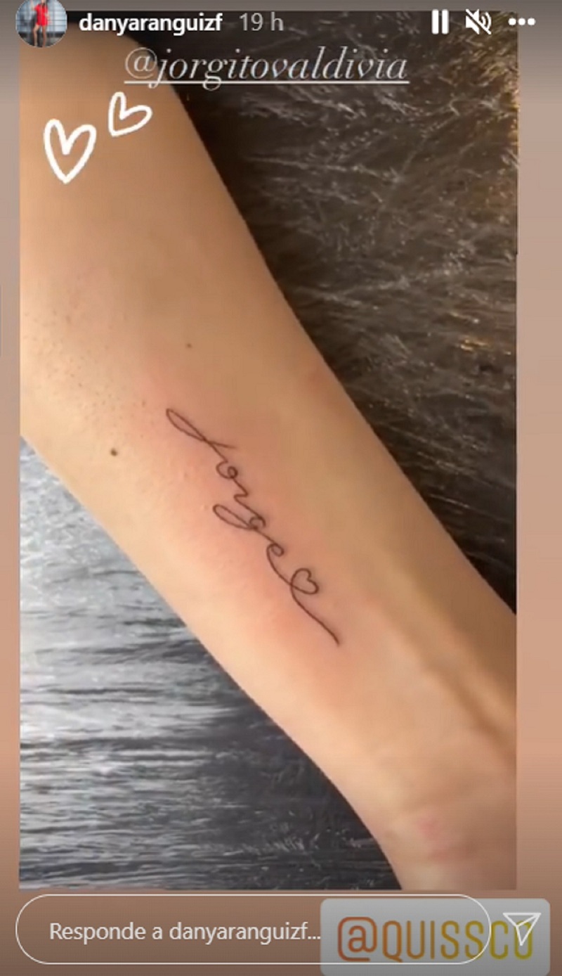 Tatuaje de Daniela Aránguiz