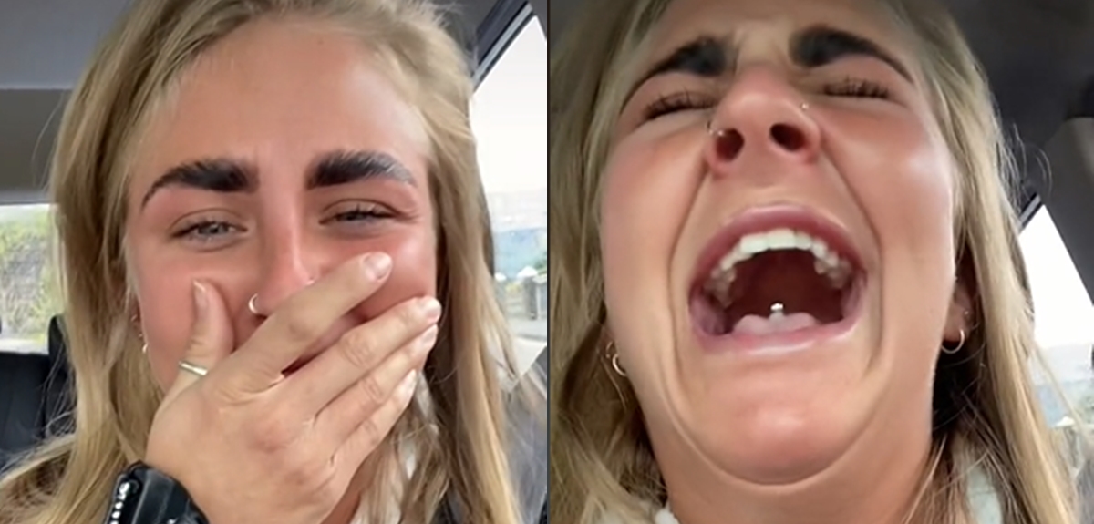 Joven se hace viral tras compartir muerta de la risa fallido procedimiento estético en sus cejas