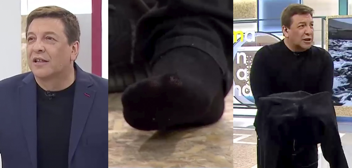 “Te compré con tanto cariño”: JC Rodríguez vivió divertido momento en vivo con su ropa