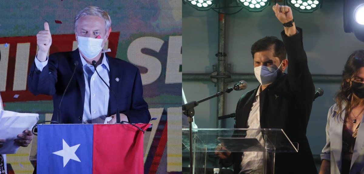 Con más del 90% de las mesas escrutadas: José Antonio Kast y Gabriel Boric van a segunda vuelta
