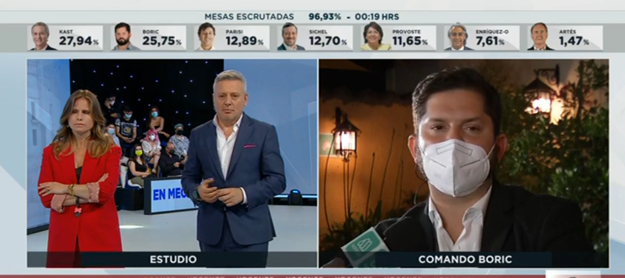 Boric ante apoyo de otros partidos en segunda vuelta: 