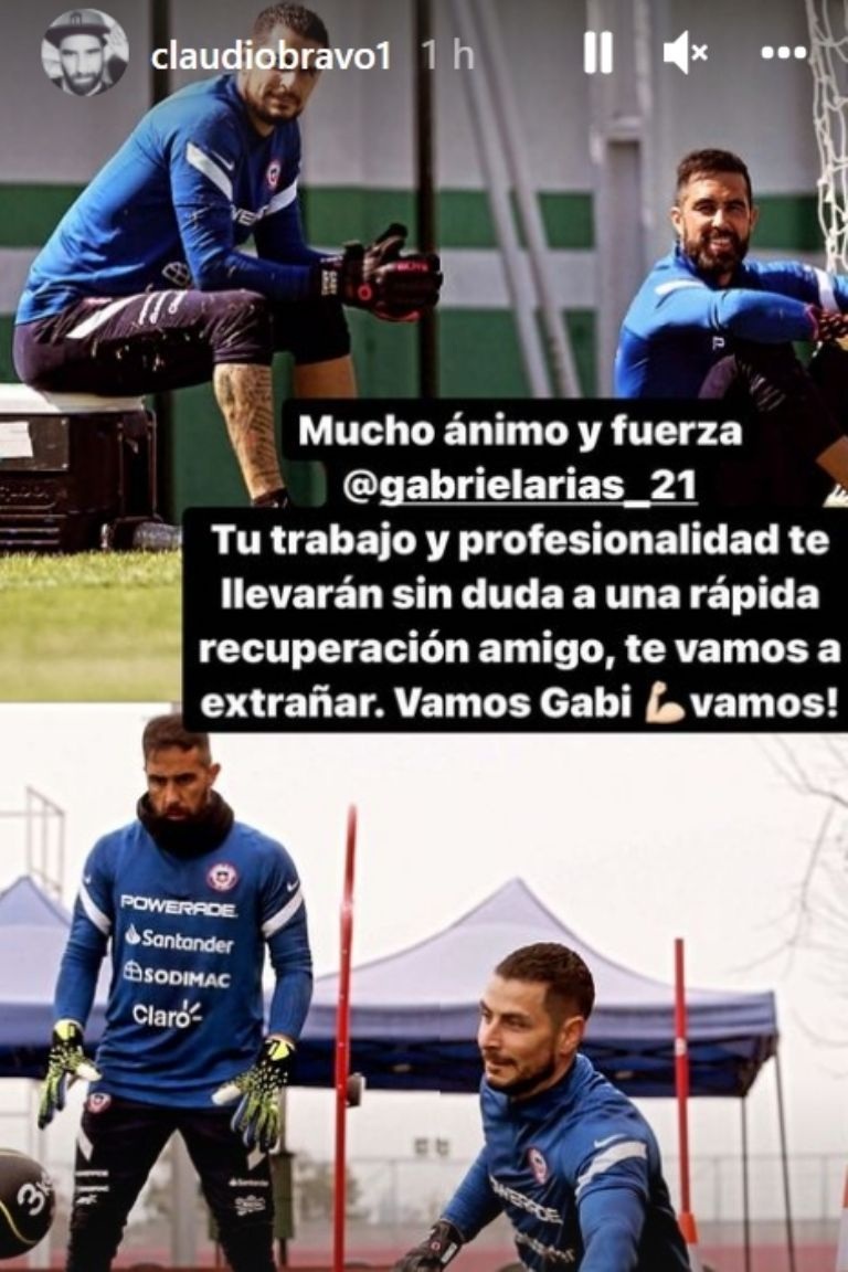 claudio bravo mensaje gabriel arias