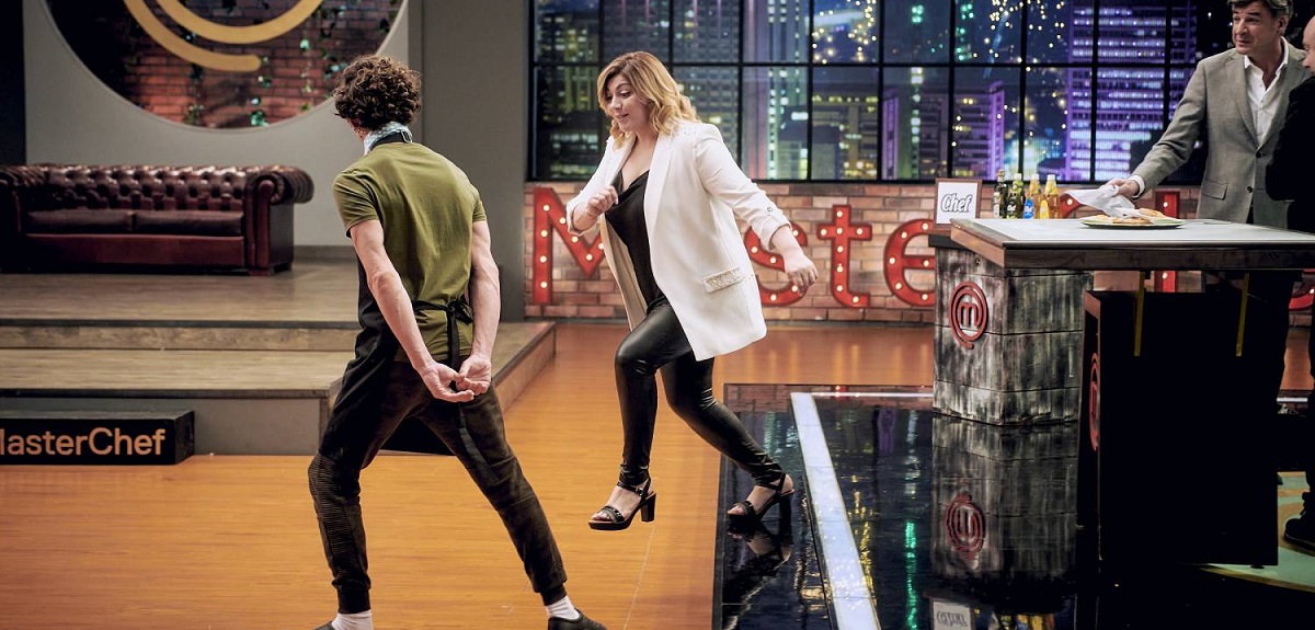 Fernanda Fuentes y Felipe Ríos en MasterChef Celebrity