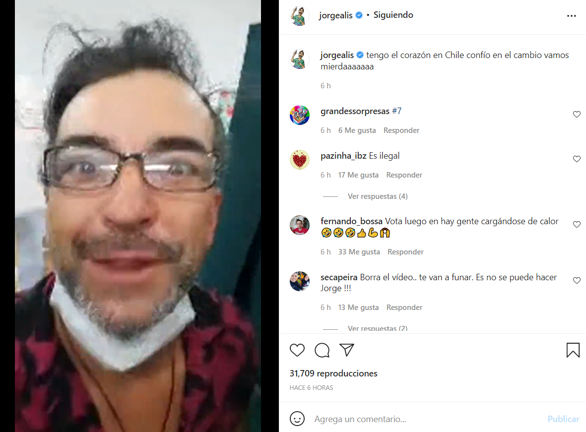 Jorge Alís recibió advertencia tras transmisión mientras votaba