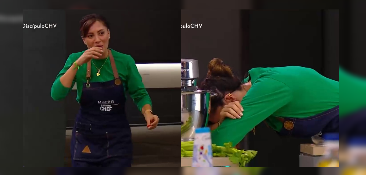 Karen Bejarano sufrió doloroso percance en El Discípulo del Chef: 