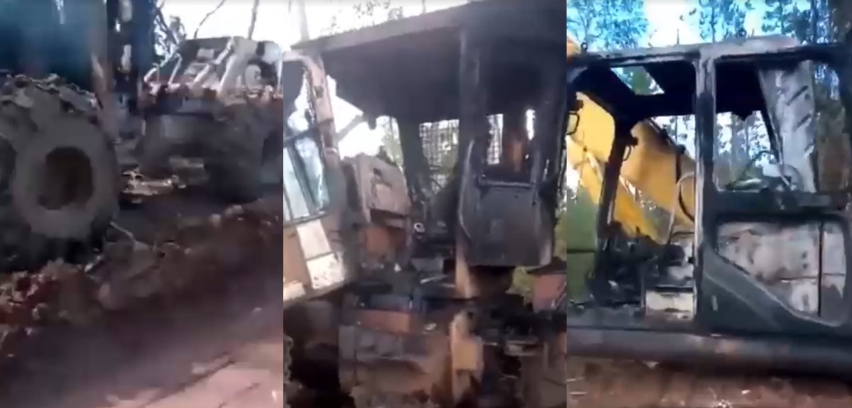 Hombre lanzó desconsolado llanto tras ataque a su maquinaria: 