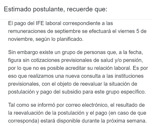 ¿Problemas con el IFE Laboral? Gobierno anuncia revisión de casos para efectuar pagos pendientes