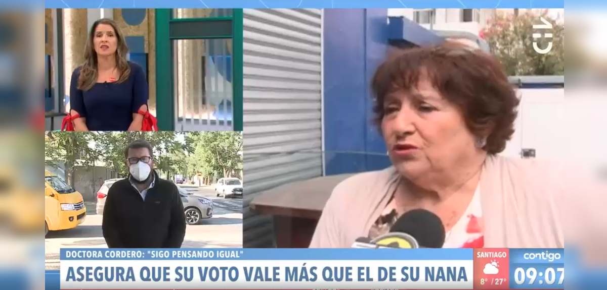 Monserrat Álvarez y JC Rodríguez por opinión de Dra. Codero sobre derecho a voto: 