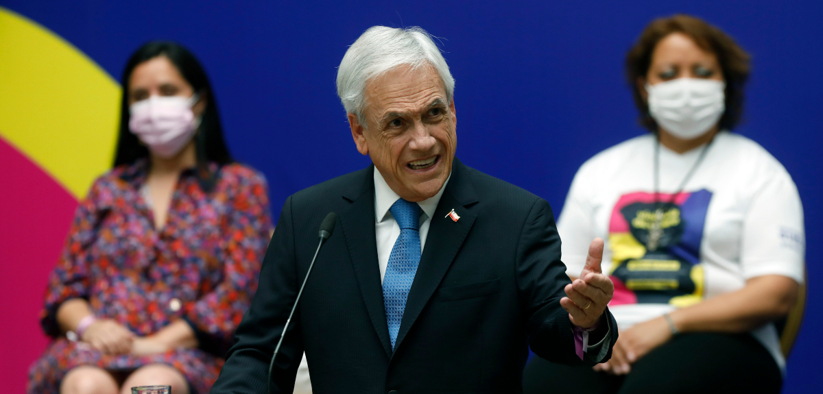Presidente Piñera presentó campaña contra la violencia de género 2021 #NoEstásSola