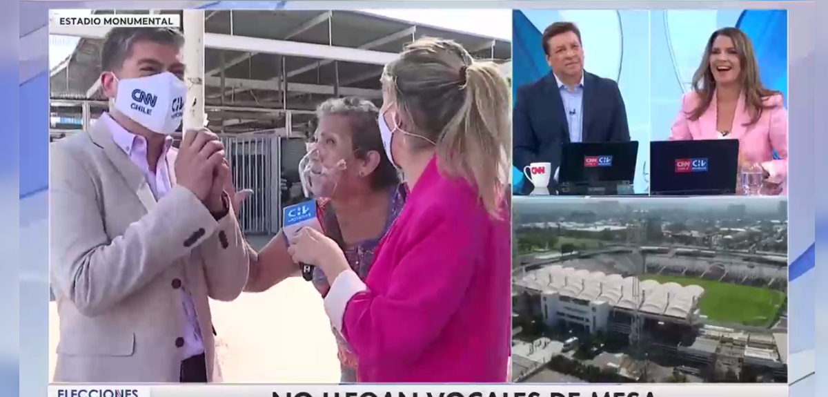 Votante interrumpió despacho de CHV con 'eufórico' piropo a meteorólogo Eduardo Sáez: 